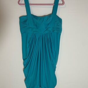 BCBGMaxAzria Vibrant Blue Pleated Dress